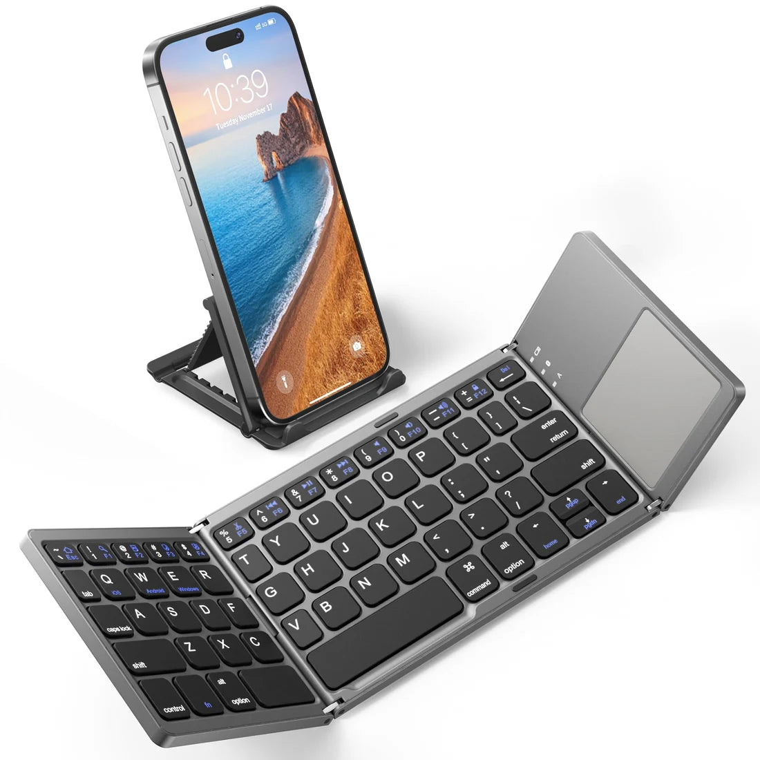 iTas - Faltbare Bluetooth-Tastatur mit Touchpad